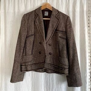 People Like Frank Herringbone Blazer